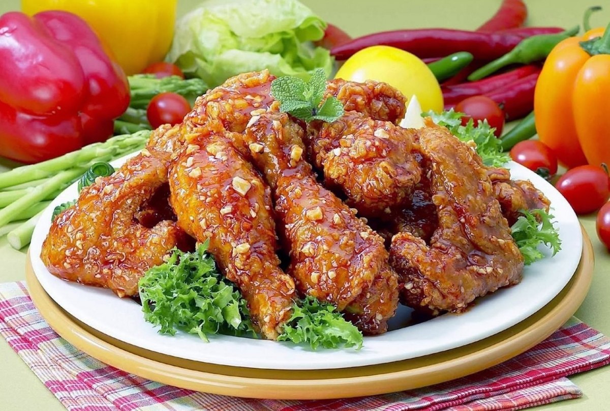 마늘양념치킨 300