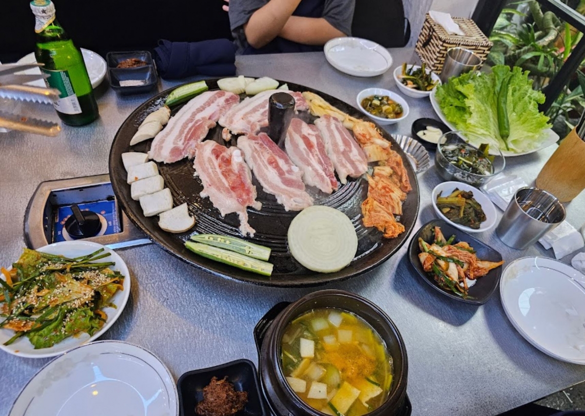 솥뚜껑 삼겹살
